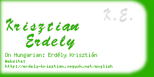 krisztian erdely business card